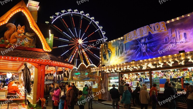 Year Market Hustle And Bustle At Night Entertainment Night Photograph