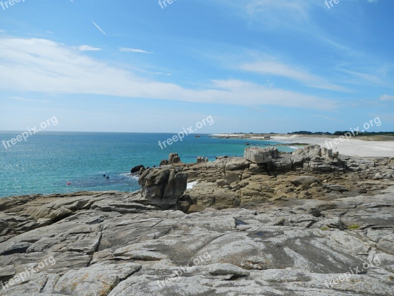 Brittany Rock Coast Sea Free Photos