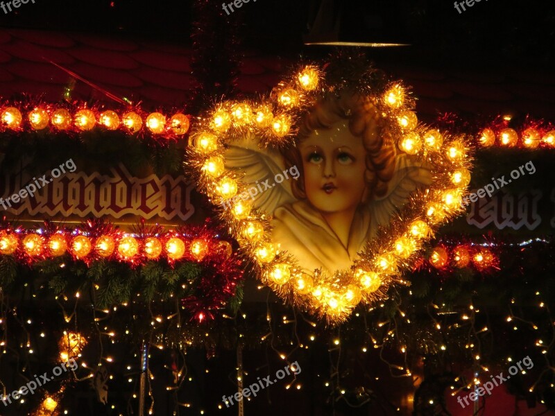 Angel Christmas Christmas Market Lights Lighting