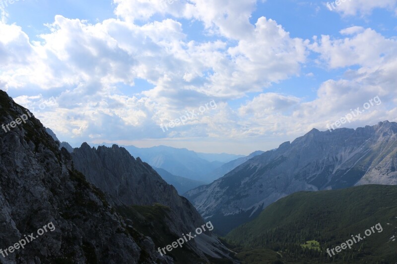 Mountains Clouds Landscape Sky Innsbruck