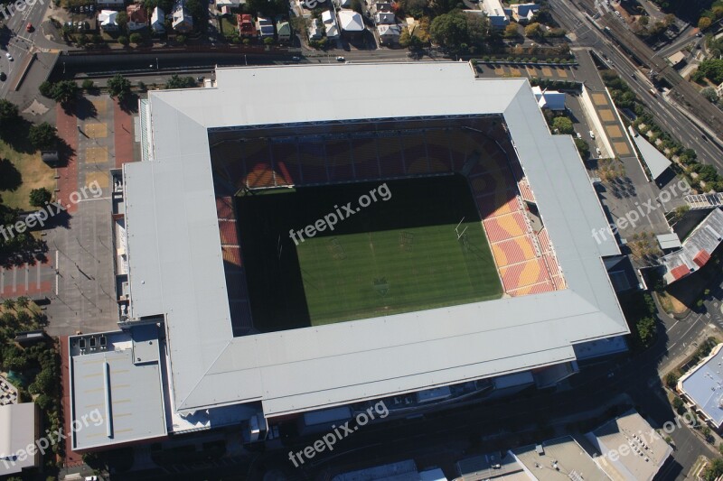 Stadium Brisbane Aerial View Sport Free Photos