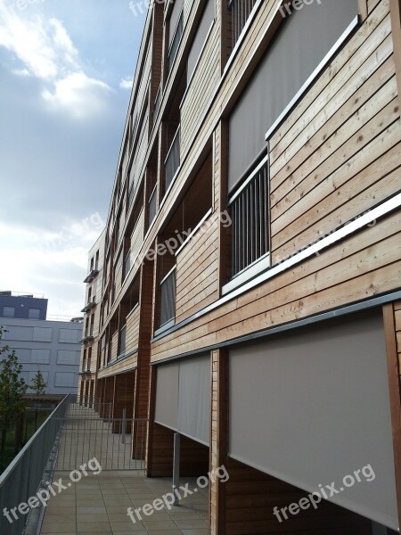 Architecture Building Bbc Cladding Wood Apartment Terrace