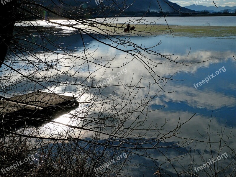 Landscape Nature Water Lake Pontoon