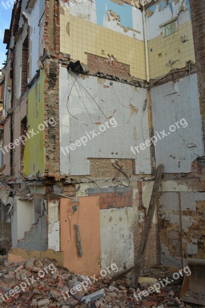 Demolition House Destruction Walls Free Photos