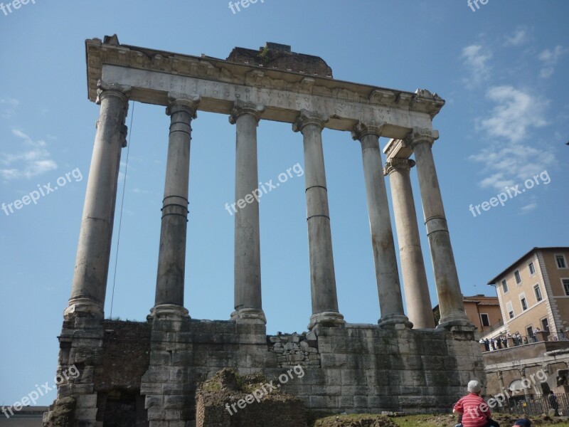 Roman Forum Columns Rome Free Photos