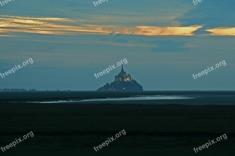 Mont Saint Michel Monastery Normandy France Church