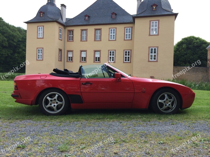 Sports Car Porsche Auto 944 Convertible