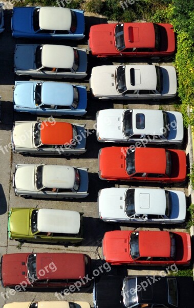 Parking Park Auto Satellite Vehicles