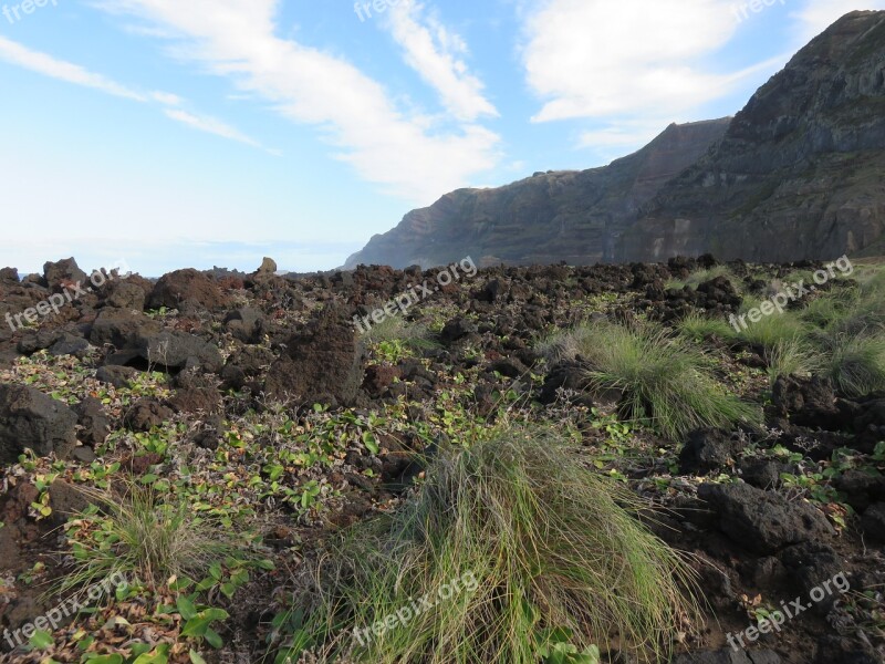 Rock Volcanic Lava Flow Basalt