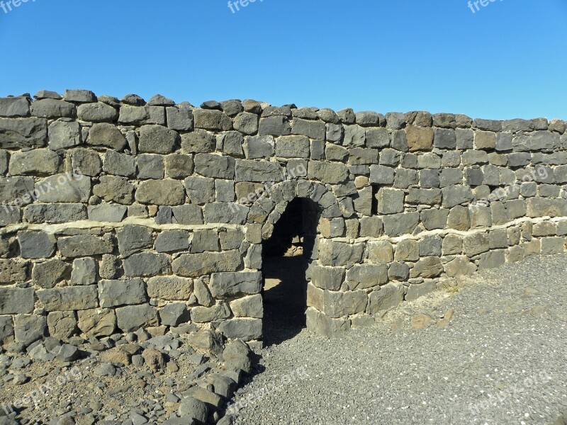 Israel Stone Wall Old Architecture