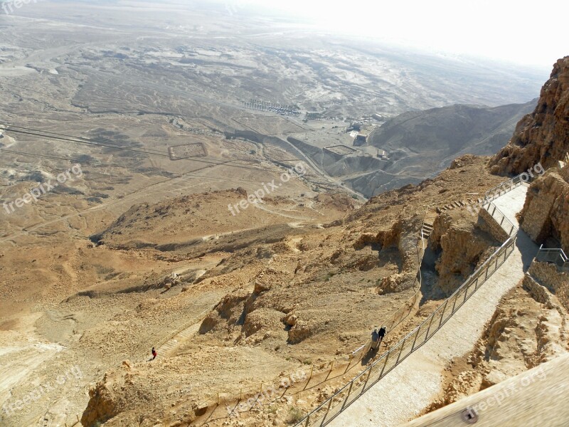 Masada Desert Israel Stone Travel