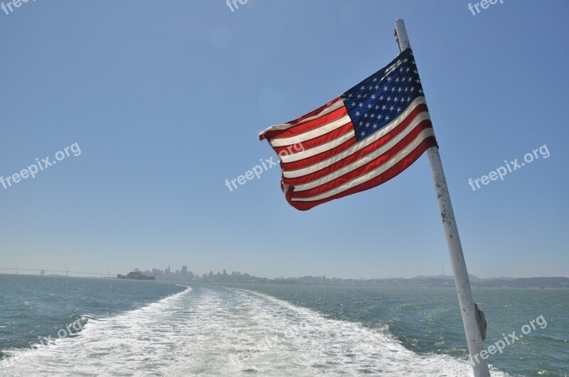 American Flag Cruise Flag American Ship