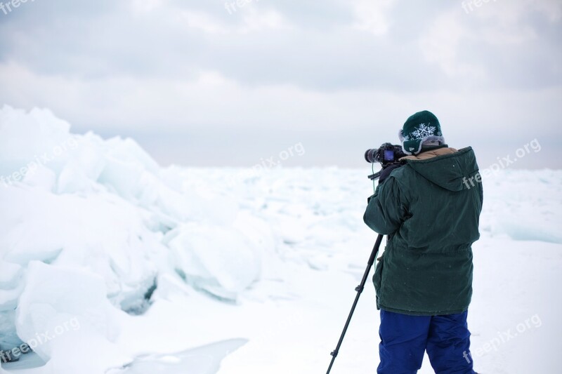 Lake Huron Photographer Photography Frozen People