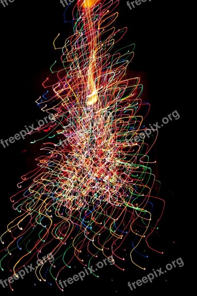 Christmas Tree Xmas Lights Decoration Shiny Free Photos