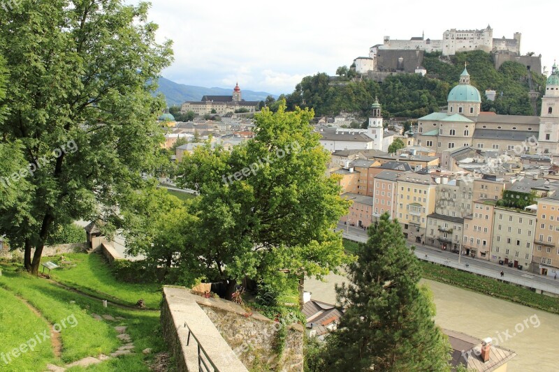 Austria Salzburg Hohensalzburg Fortress Architecture Fortress