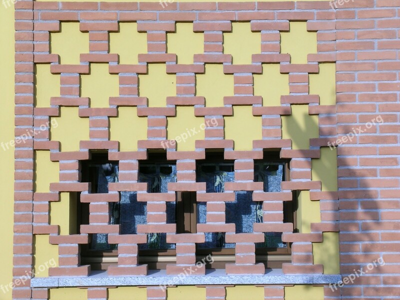 Bricks Window Building Free Photos