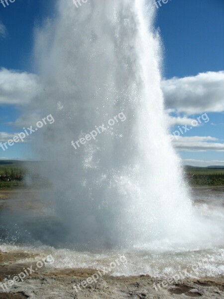 Geyser Iceland Water Hot Free Photos