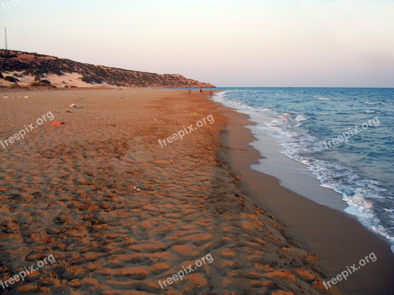 Turtle Beach Cyprus Turkish Sea Water