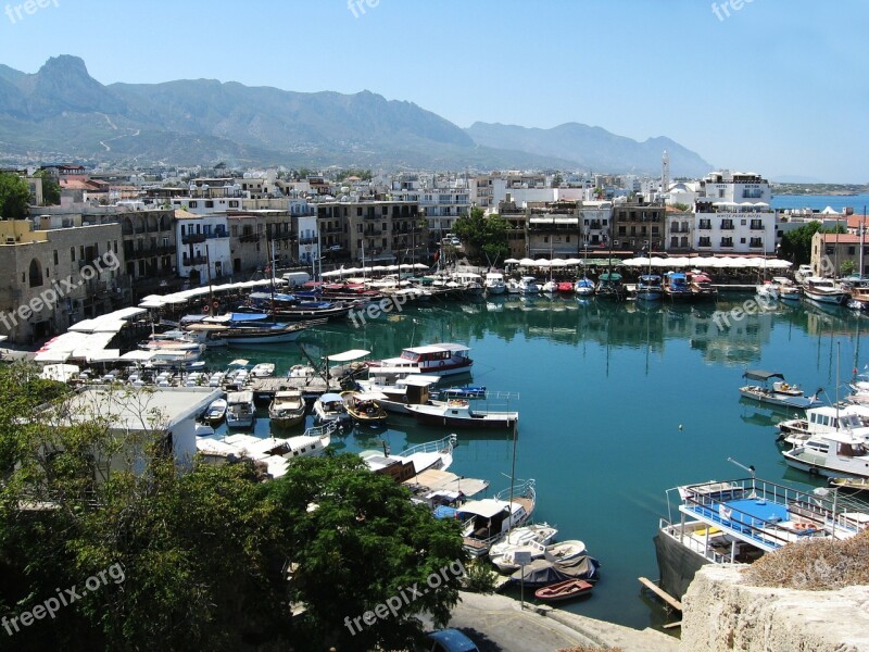 Kyrenia City Cyprus Landscape Travel