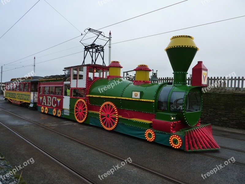 Train Illuminated Tram The Western Train Seaside