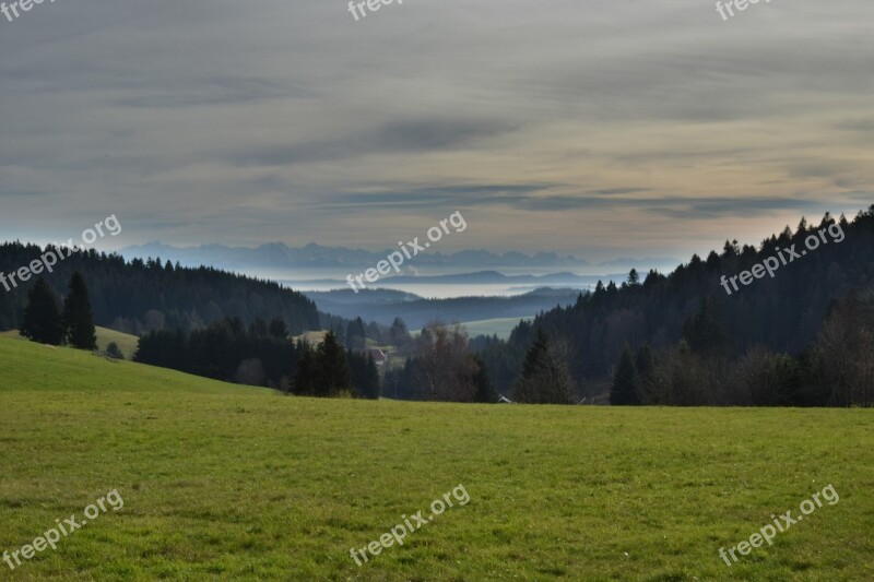 Alpine Autumn Mountains Switzerland Landscape