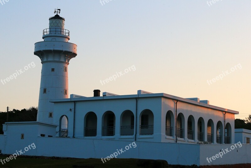 Lighthouse Taiwan Morning Free Photos