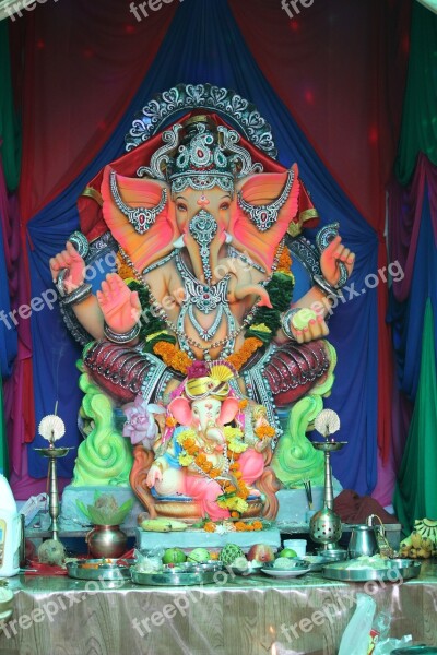 Ganesha Mumbai Festival Idol Hindu