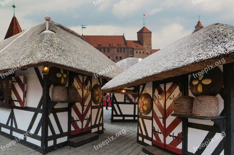 Nuremberg Christmas Market Gingerbread House Christmas Buden Photomontage