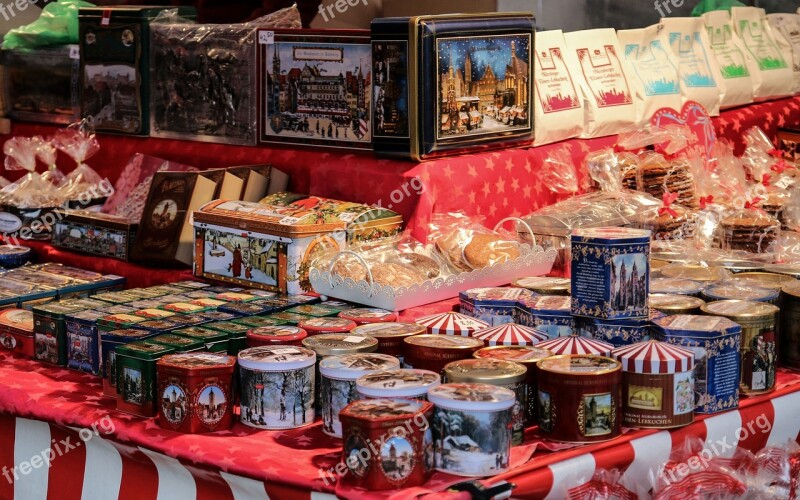 Gingerbread Cans Nuremberg Christmas Market Gingerbread Free Photos