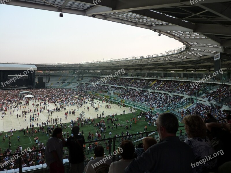 Stadium Concert Stage Turin Free Photos