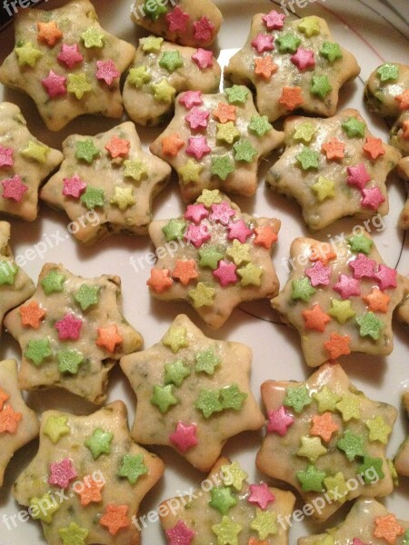 Cookies Christmas Star Eat Christmas Baking