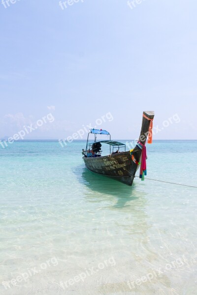 Sea Ship Sky Blue Travel