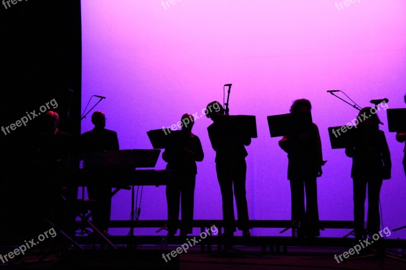 Musicians Orchestra Shadow Scene Free Photos