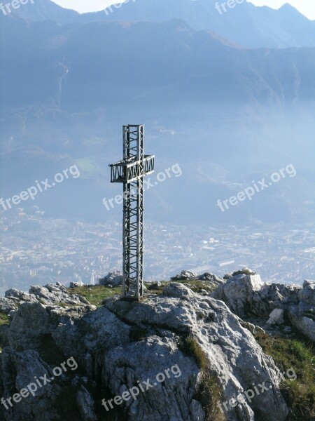 Mount Moregallo Cross Italy Top Free Photos