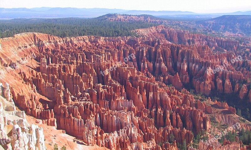 Bryce Canyon Amphitheater Erosion Nature Geology