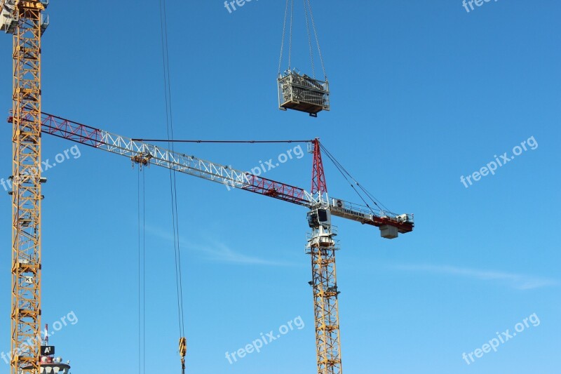 Site Baukran Crane Technology Construction