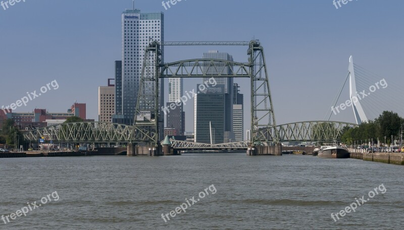 Rotterdam Hitch Highrise Bridge Maastoren