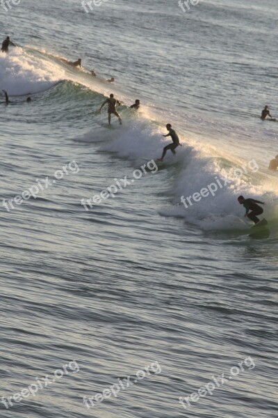 Surf Biarritz Sea Summer Free Photos