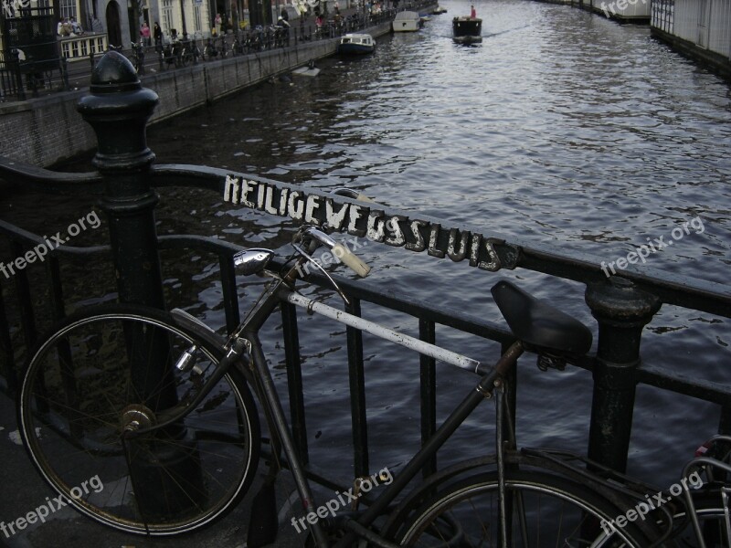 Bike Amsterdam Channel Holland Free Photos