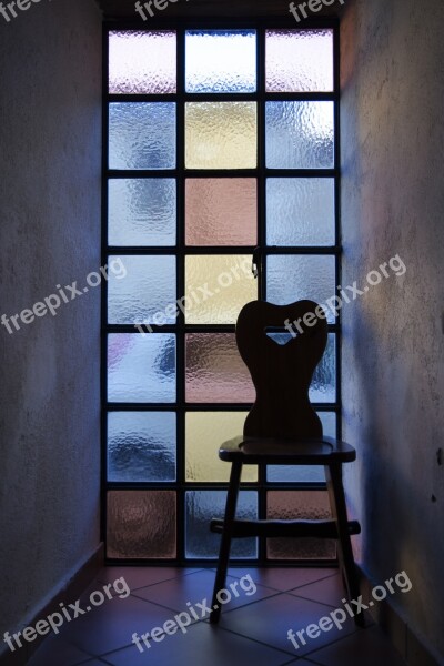 Stained Glass Window Chair Fear Free Photos