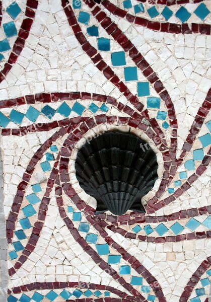 Mosaic Mosaic Tile Sea Shell Flagler College St Augustine