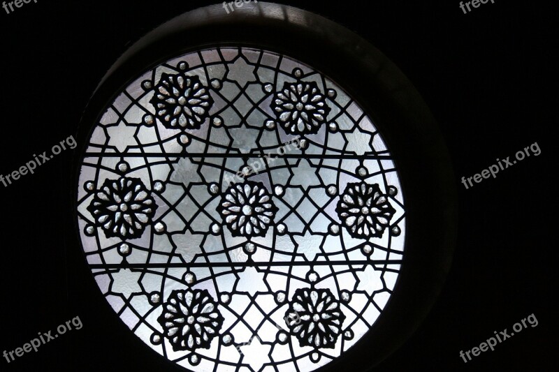 Window Ornate Glass Flagler College St Augustine