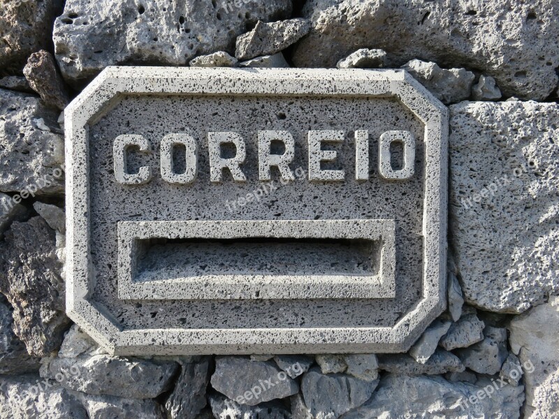 Mail Mailbox Volcanic Rock Post Postal