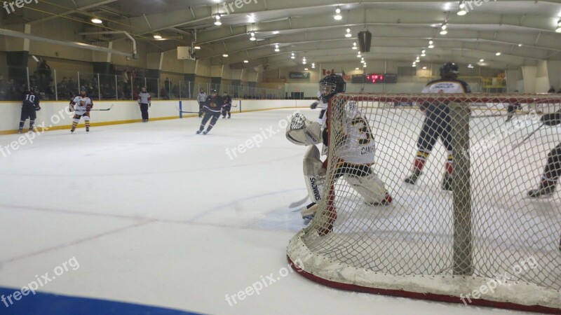 Goalie Hockey Ice Athlete Arena