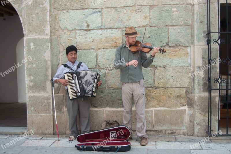 Music Instrument Violin Accordion Duet