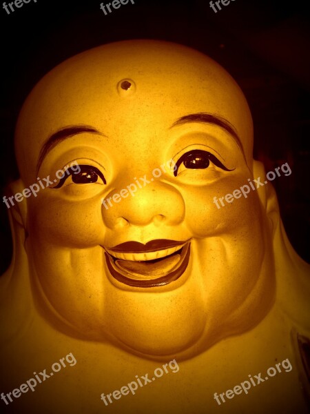 Buddha Laugh Asia Peace Face