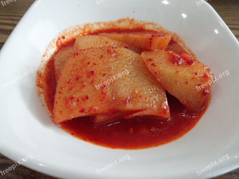 Potato Side Dish Boiled Potatoes Spicy Red Pepper Powder