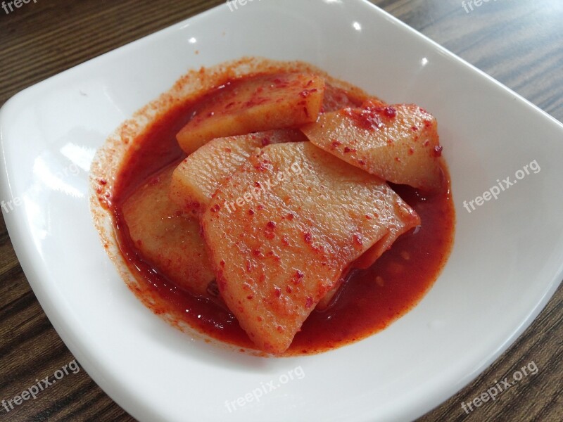 Potato Side Dish Boiled Potatoes Spicy Red Pepper Powder