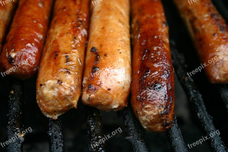 Sausages Barbecue Food Meat Bbq