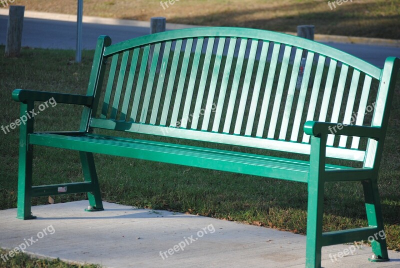 Bench Green Park Nature Summer